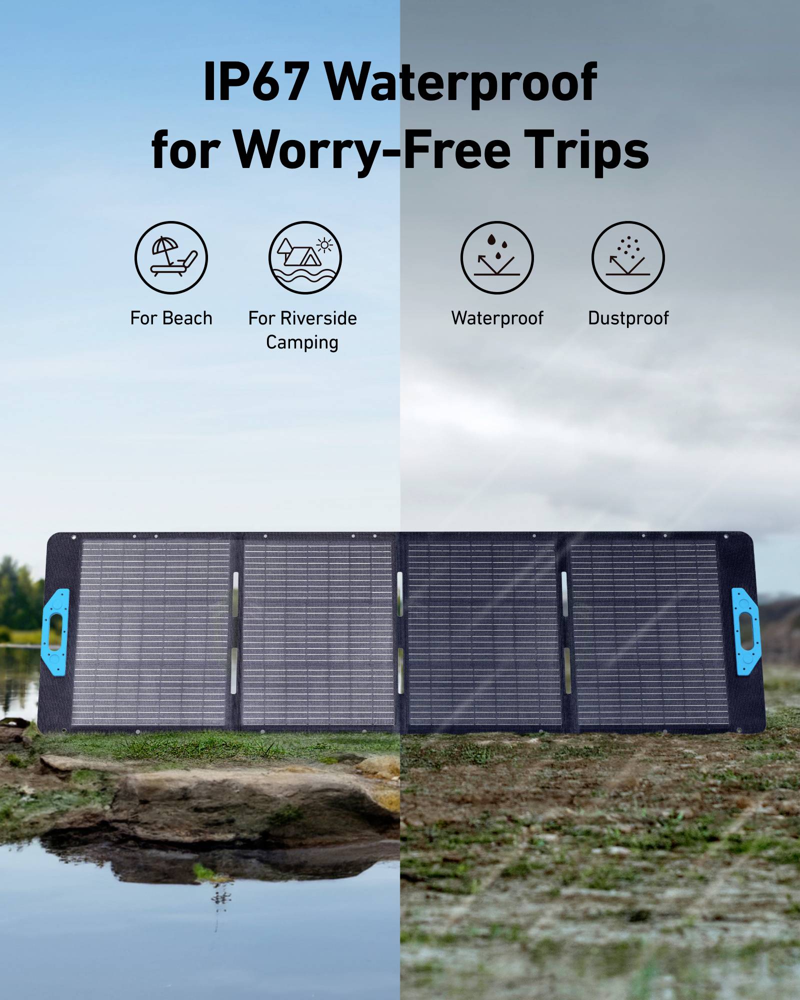 Anker SOLIX 200W sončna celica črna Outdoor-9