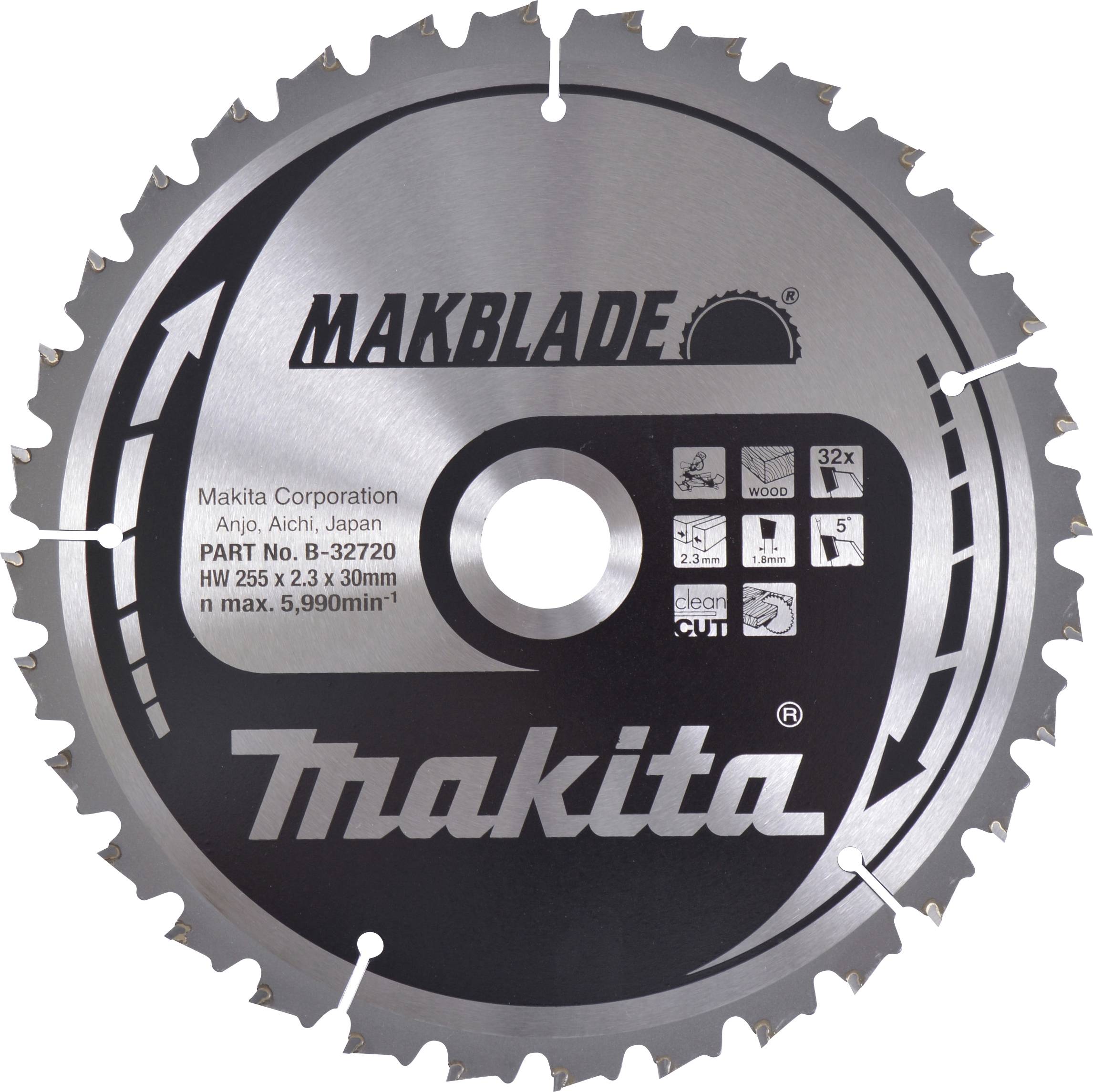 Makita B-32720 B-32720 list krožne žage 255 mm 1 kos-0