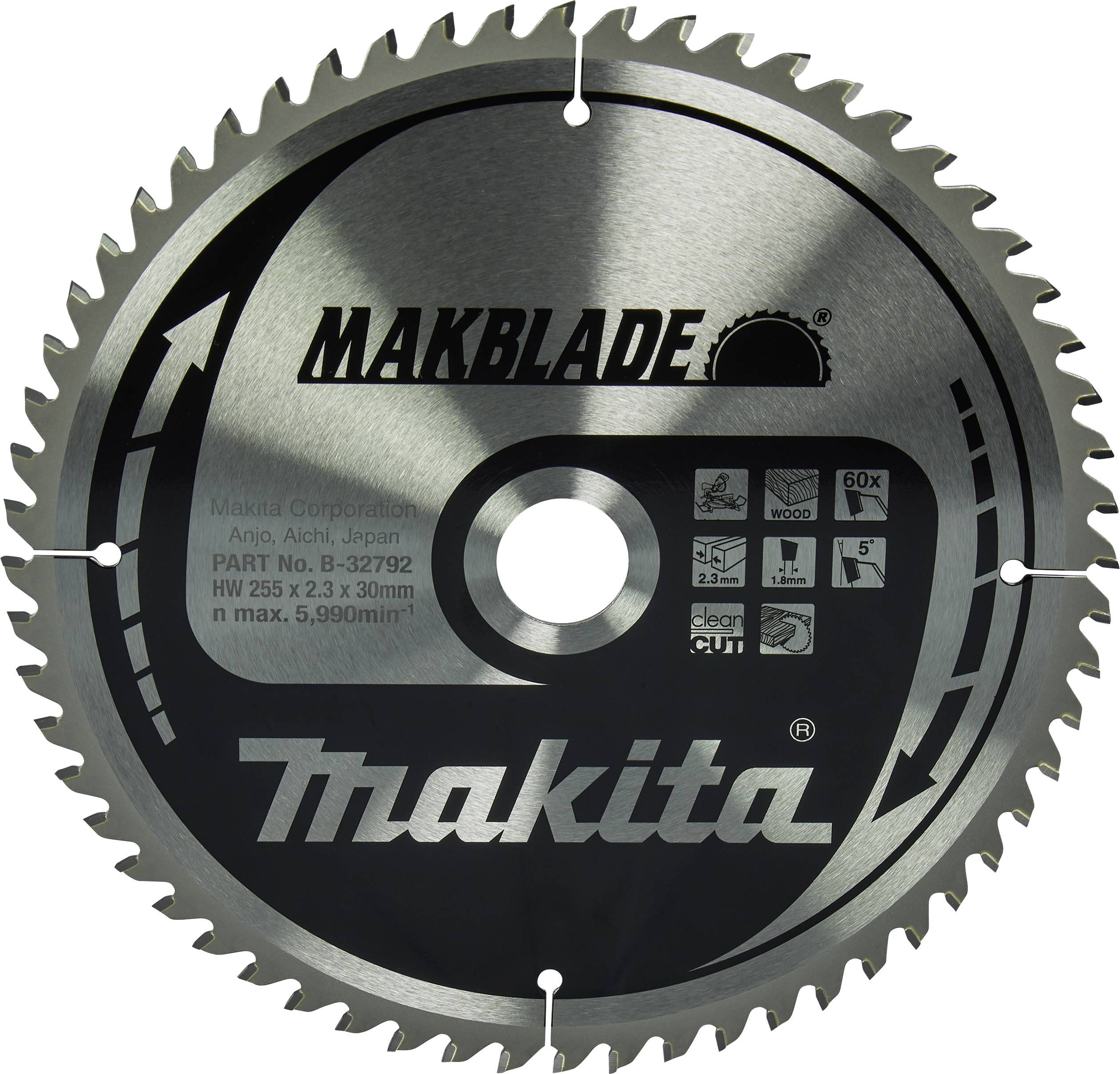 Makita B-32792 B-32792 list krožne žage 255 x 30 x 1.8 mm 1 kos-0
