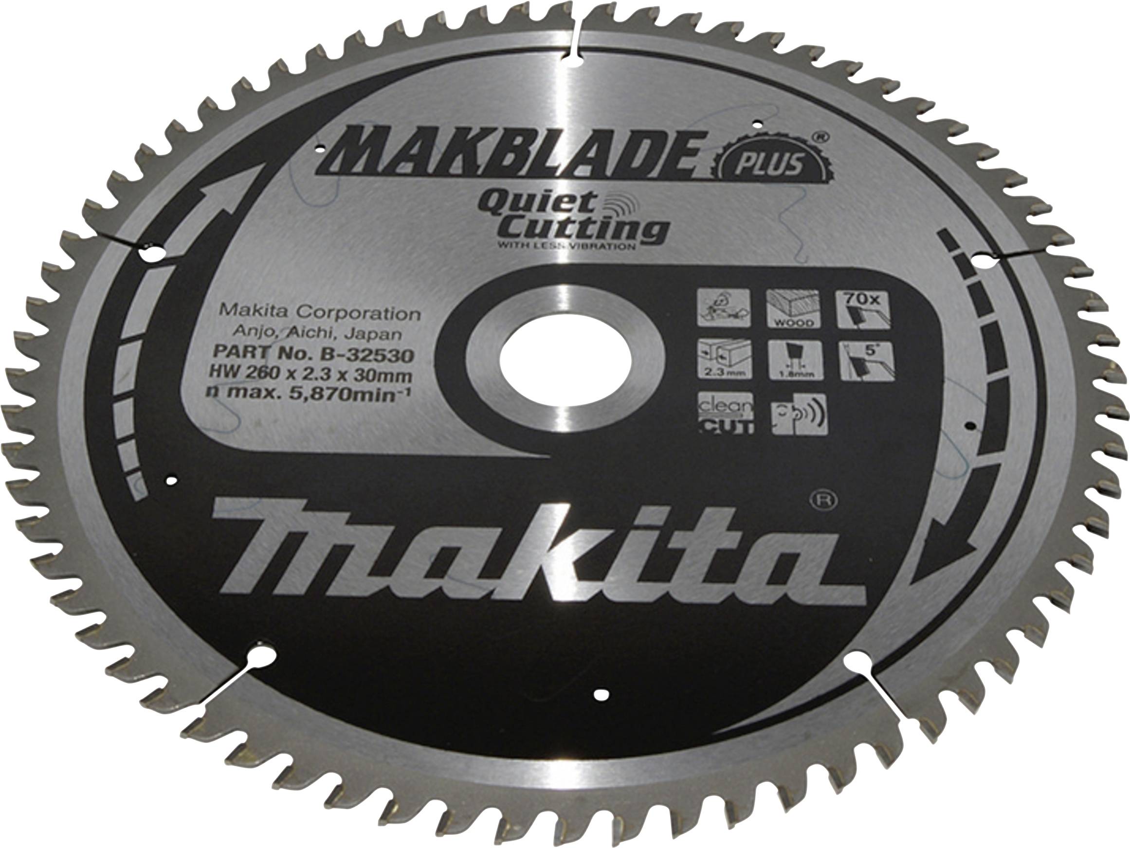 Makita B-32530 B-32530 list krožne žage 260 x 30 x 2.3 mm 1 kos-0