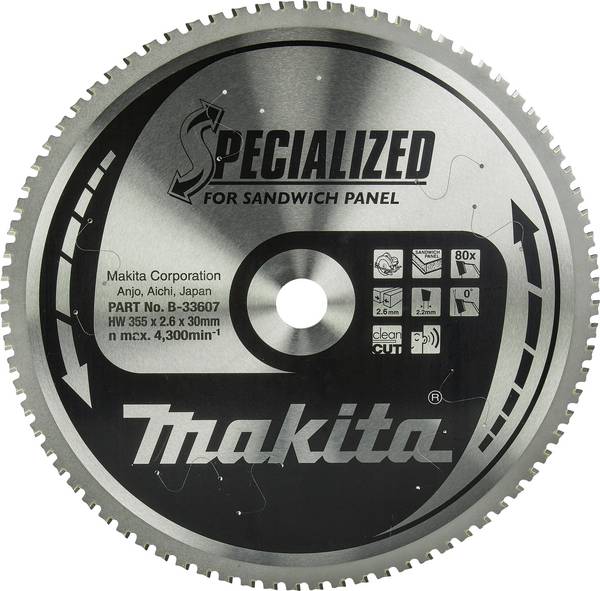Makita B-33607 B-33607 list krožne žage 355 x 30 x 2.6 mm  1 kos