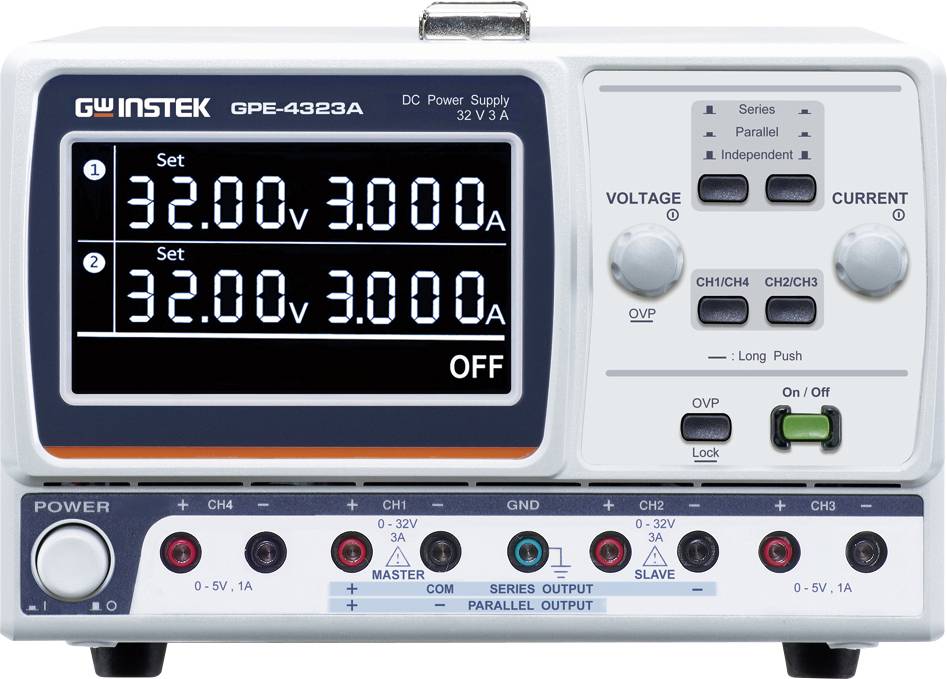 GW Instek GPE-4323A 212 W Vierkanal Liner DC-Netzteil laboratorijski napajalniki, nastavljivi 0 - 32 0 - 3 A 212 W analo-0