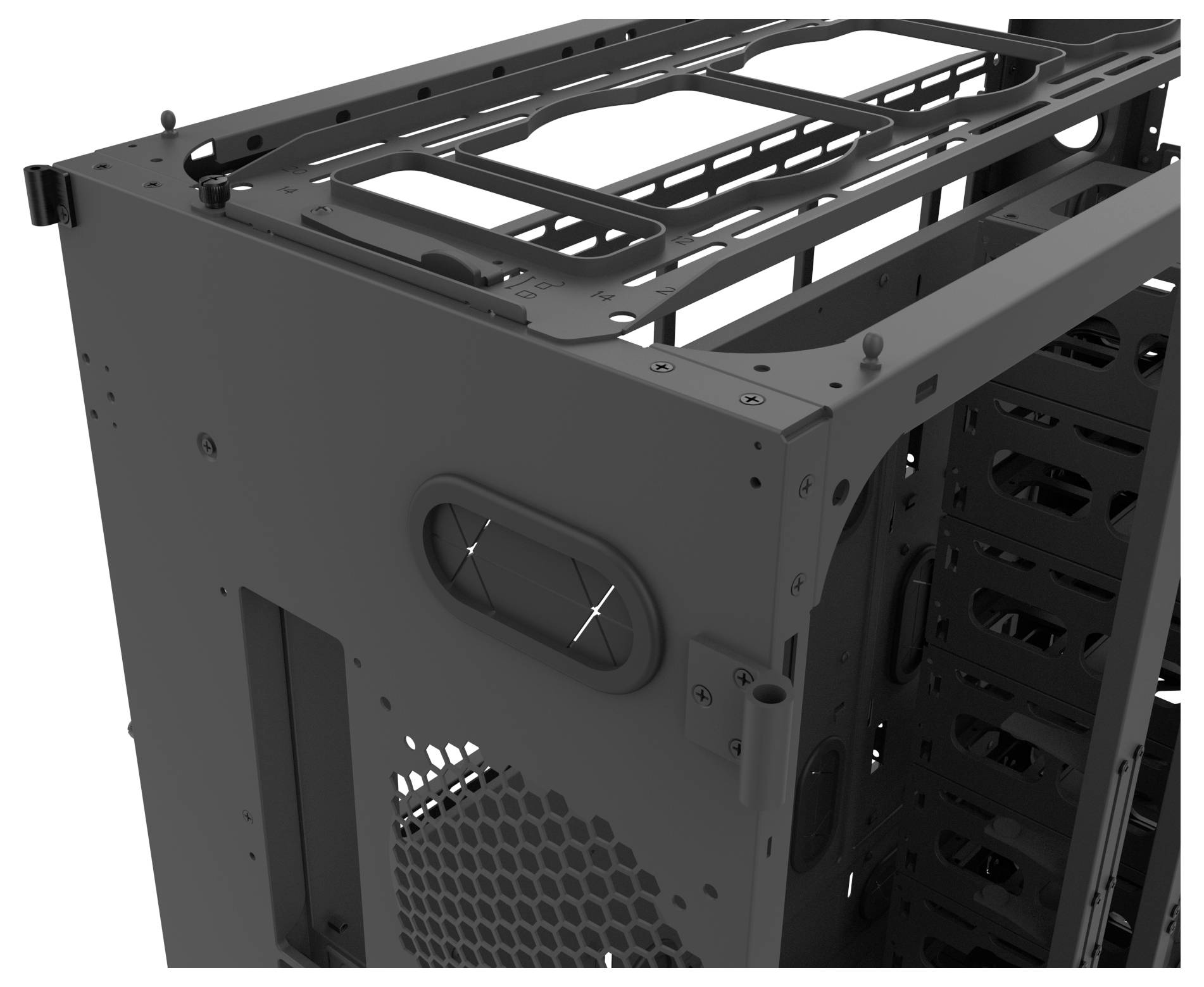 Thermaltake AX700 TG Black full tower Gaming ohišje črna-19