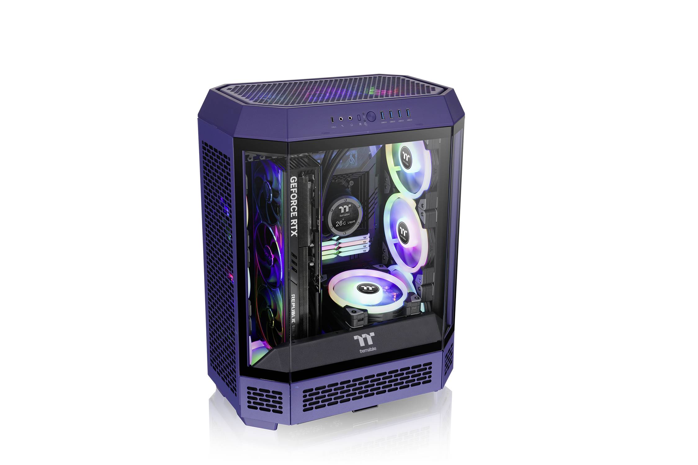 Thermaltake The Tower 600 Future Dusk midi-tower Gaming ohišje temno modra-7