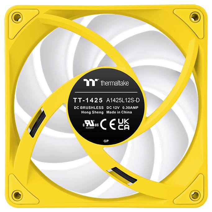Thermaltake CT140 EX Reverse ARGB Sync PC Cooling Fan Bumblebee 3 Pack ventilator za ohišje računalnika rumena (Š x V x -7