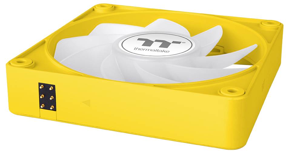 Thermaltake CT140 EX Reverse ARGB Sync PC Cooling Fan Bumblebee 3 Pack ventilator za ohišje računalnika rumena (Š x V x -12