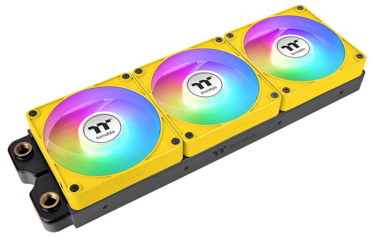Thermaltake CT140 EX Reverse ARGB Sync PC Cooling Fan Bumblebee 3 Pack ventilator za ohišje računalnika rumena (Š x V x -13
