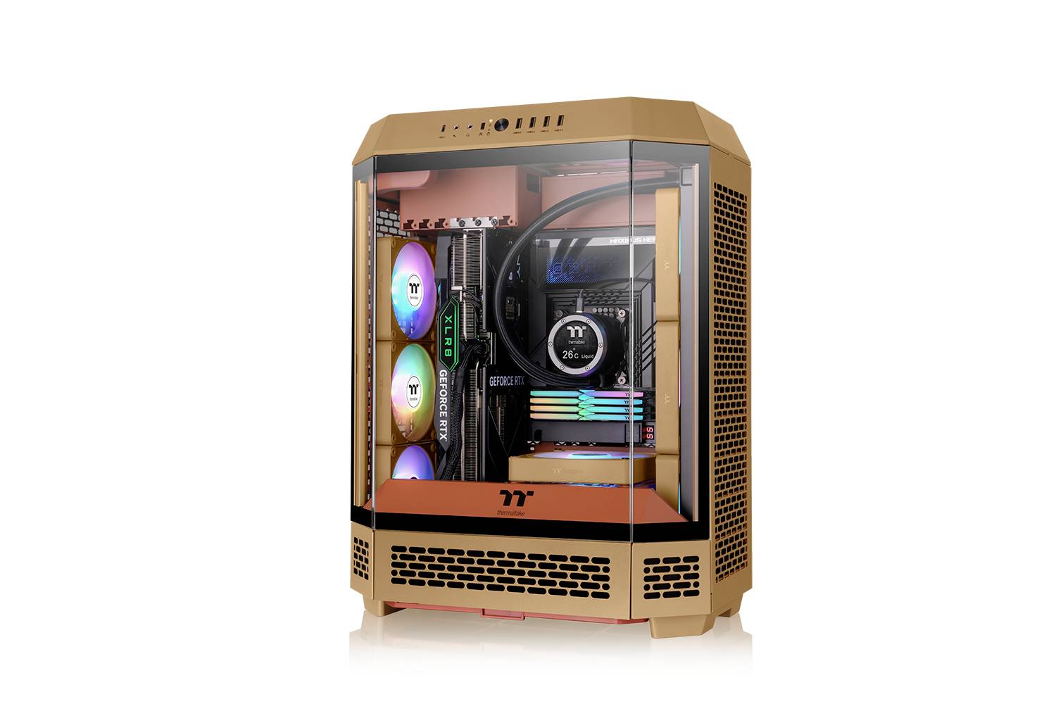 Thermaltake CT140 EX Reverse ARGB Sync PC Cooling Fan Gravel Sand 3 Pack ventilator za ohišje računalnika peščena (Š x V-14