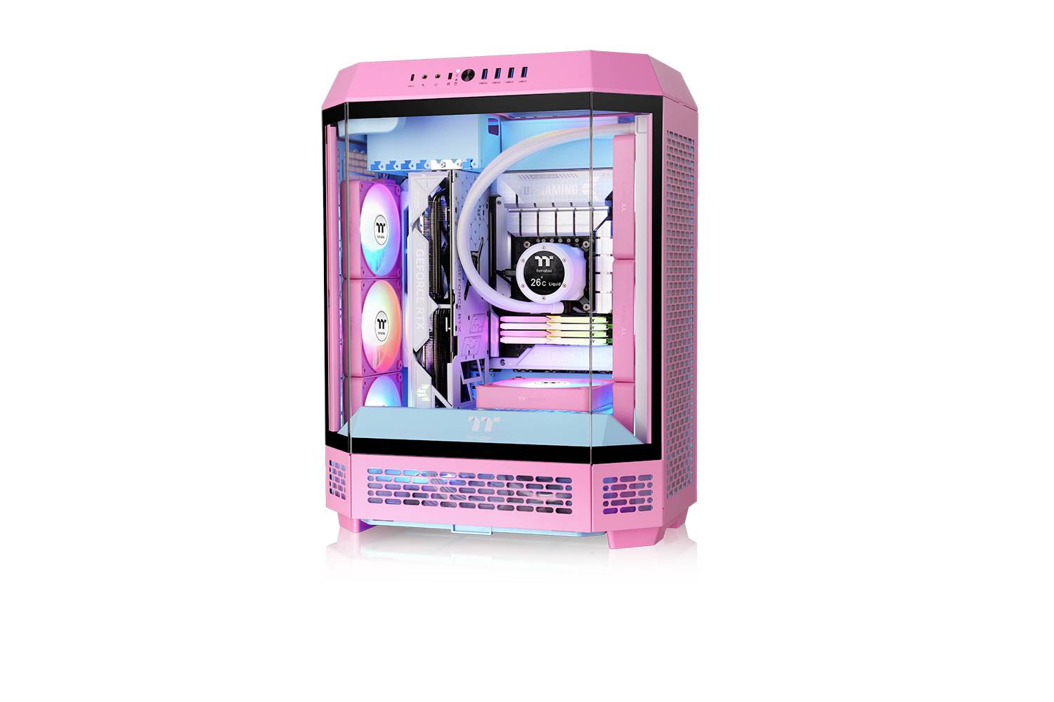 Thermaltake CT120 EX Reverse ARGB Sync PC Cooling Fan Pink 3 Pack ventilator za ohišje računalnika roza (Š x V x G) 120 -14