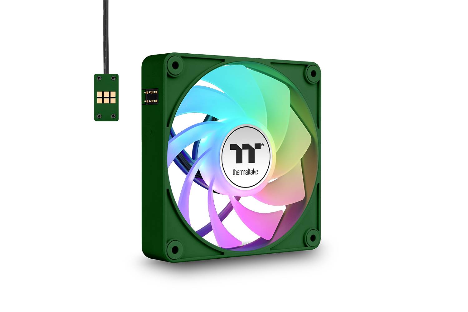 Thermaltake CT140 EX Reverse ARGB Sync PC Cooling Fan Racing Green 3 Pack ventilator za ohišje računalnika zelena (Š x V-20