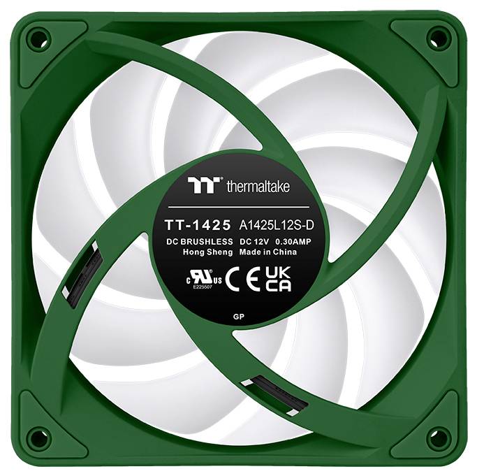 Thermaltake CT140 EX Reverse ARGB Sync PC Cooling Fan Racing Green 3 Pack ventilator za ohišje računalnika zelena (Š x V-7