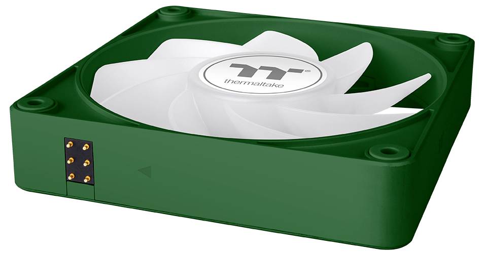 Thermaltake CT140 EX Reverse ARGB Sync PC Cooling Fan Racing Green 3 Pack ventilator za ohišje računalnika zelena (Š x V-12