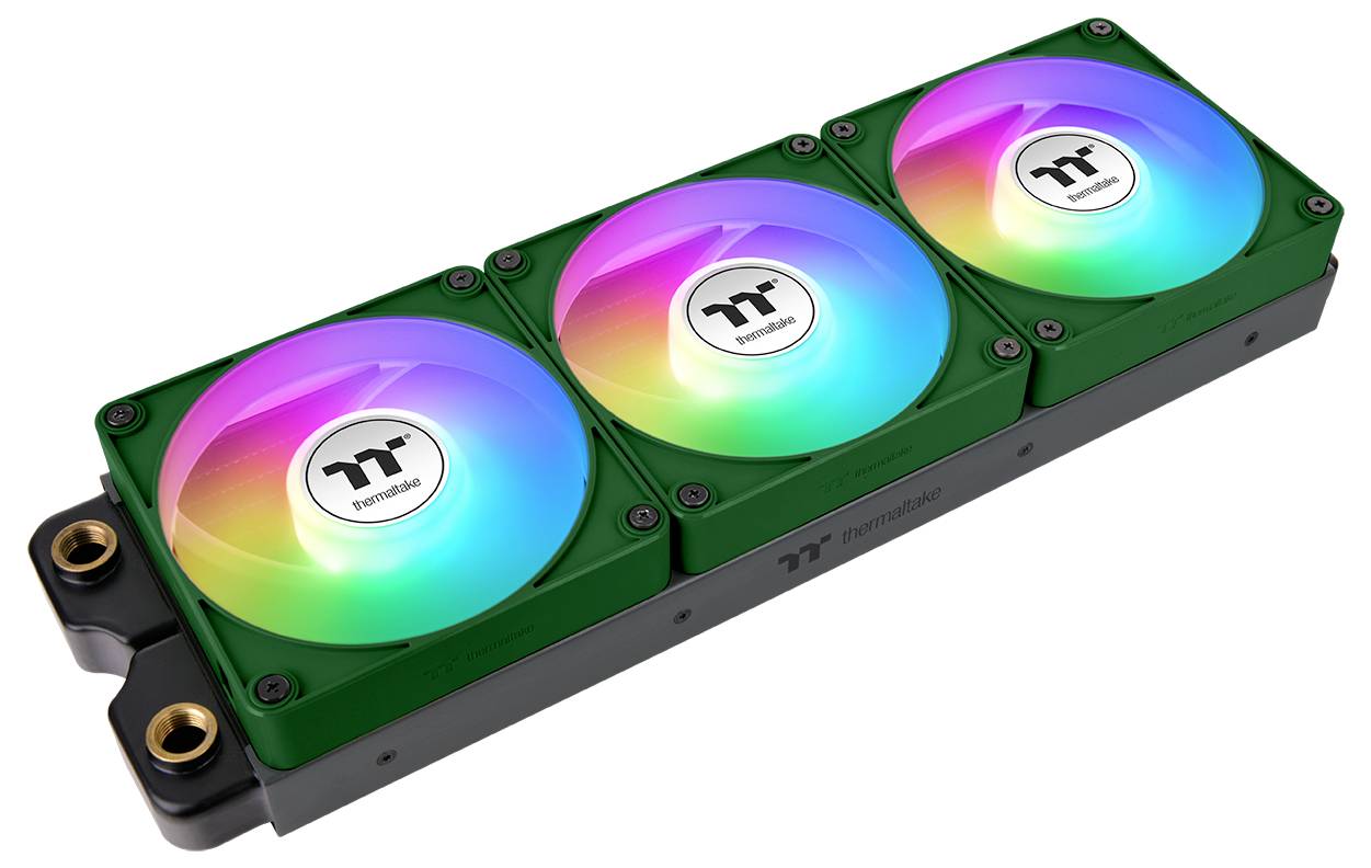 Thermaltake CT140 EX Reverse ARGB Sync PC Cooling Fan Racing Green 3 Pack ventilator za ohišje računalnika zelena (Š x V-13
