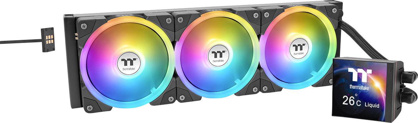 Thermaltake MAGFloe 420 Ultra All-In-One Liquid Cooler Black CPU hladilnik z ventilatorjem-0