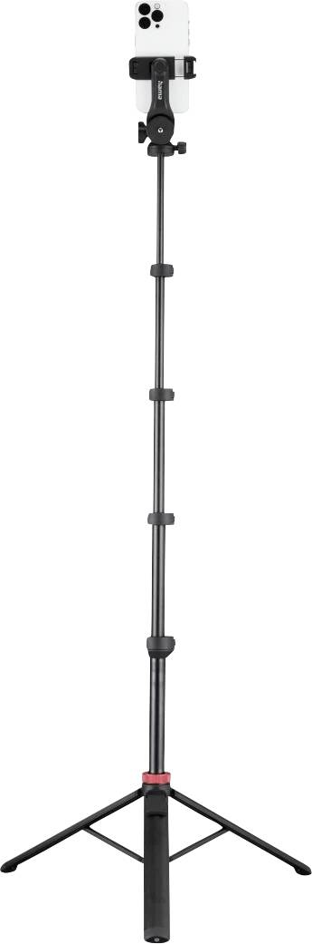 Hama trinožno stojalo 1/4 colski Delovna višina=49.5 - 160 cm črna vklj. pašček za roko, Bluetooth, vklj. nosilec za pam-0