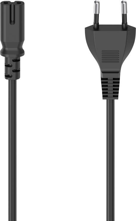 Hama 00223275 tok napajalni kabel črna 2.5 m z zaščitnim tulcem proti pregibanju-0