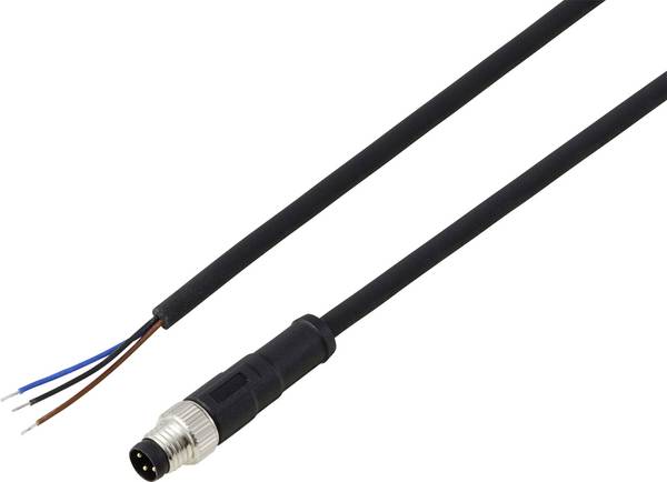 TRU COMPONENTS TC-13752024 priključni vod M8 x 1 ravni moški konektor 10 m Število polov: 3 1 kos