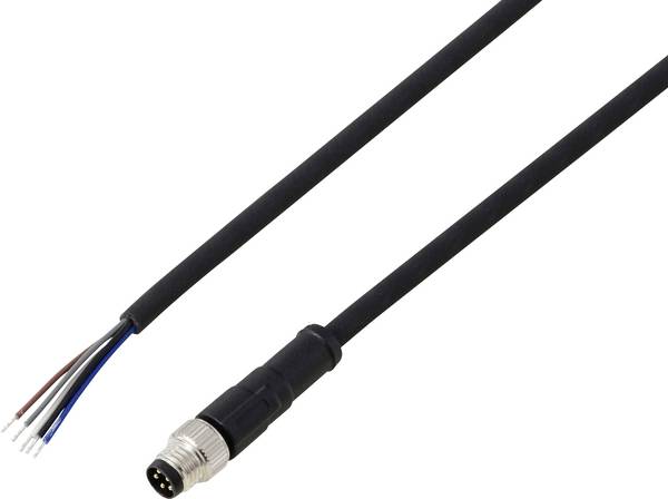TRU COMPONENTS TC-13752044 priključni vod M8 x 1 ravni moški konektor 5 m Število polov: 5 1 kos