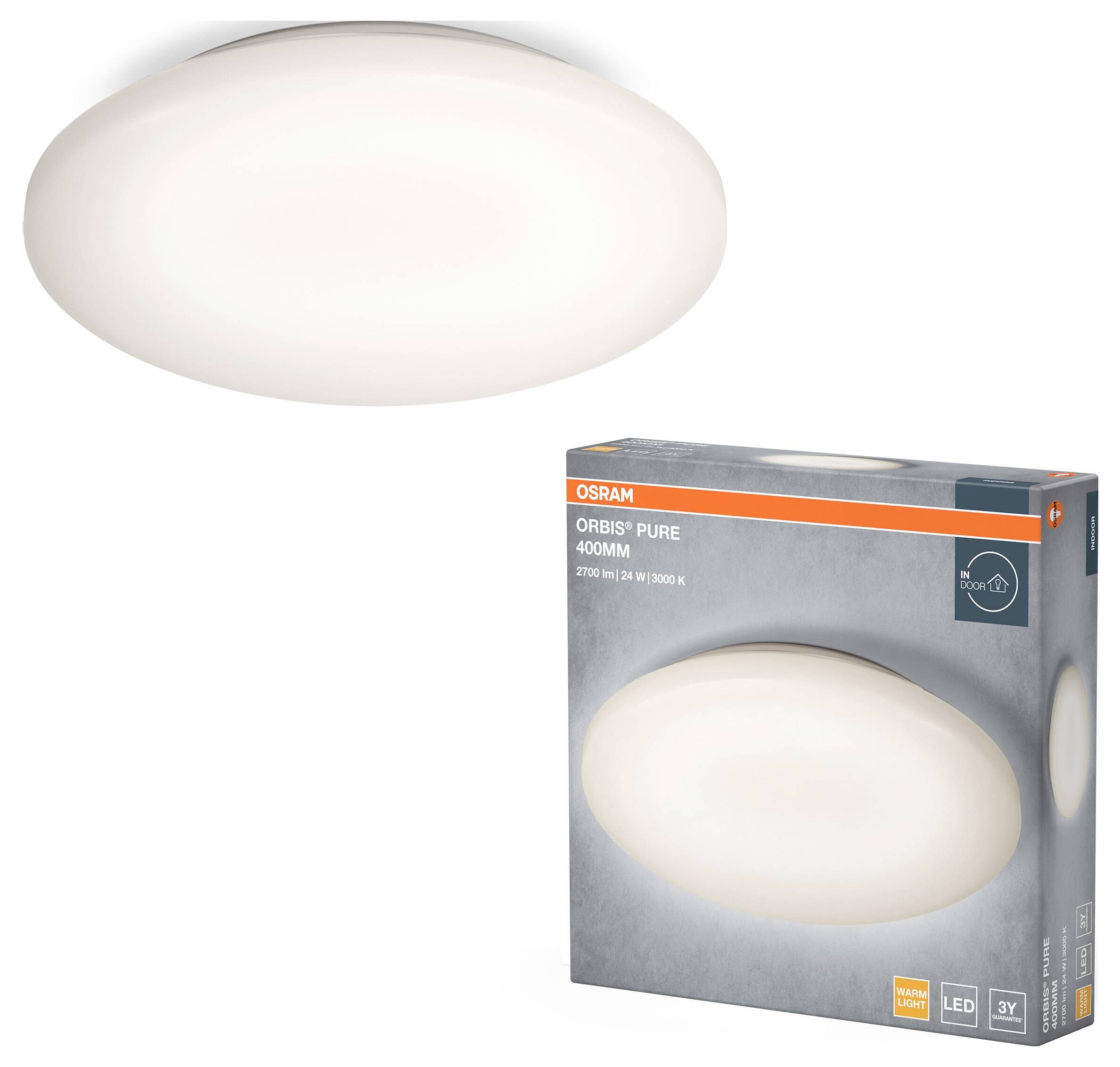 OSRAM HOMELIGHTING Orbis Pure 400mm 24W 4099854450044 LED zunanja stenska svetilka LED 24.00 W bela-1