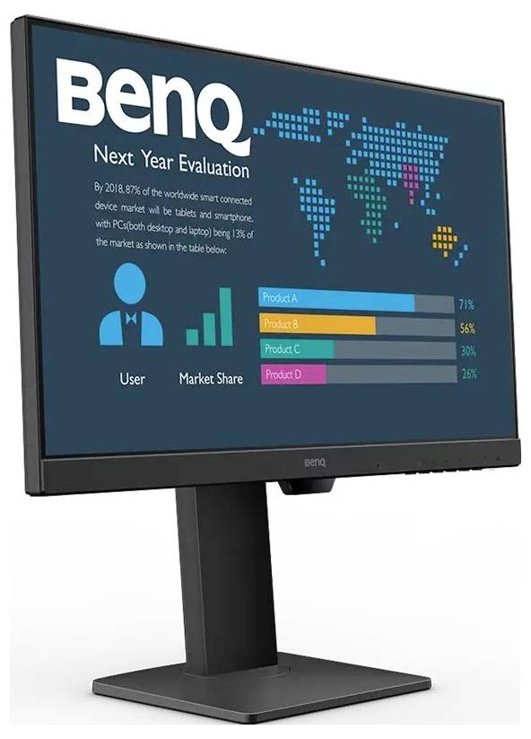 BenQ BL2486TC monitor EEK E (A - G) 60.5 cm (23.8 palec) 1920 x 1080 piksel 16:9 5 ms HDMI®, DisplayPort, USB-C®, USB 3.-3