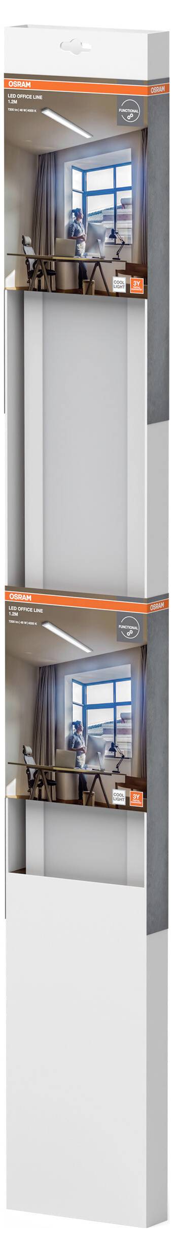 OSRAM HOMELIGHTING 4099854532290 LED Office Line 1.2M 48W 4000K panelna LED-svetilka LED 48 W-2