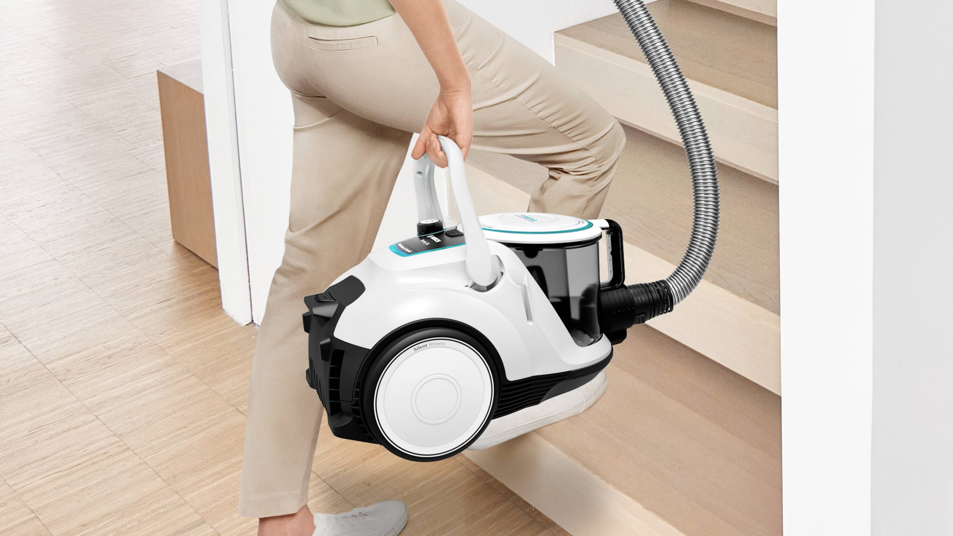 Bosch beutelloser Staubsauger GS41 Serie 6, weiß sesalnik brez vrečke brez vrečke za prah-3