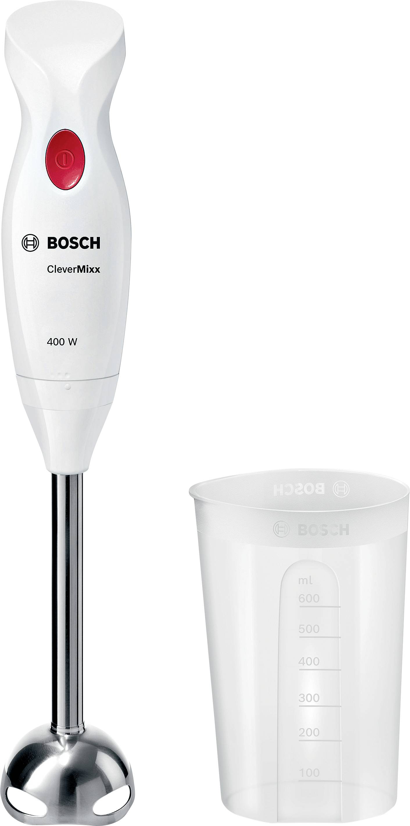 Bosch CleverMixx 400 Watt Metallfuß palični mešalnik 400 W legirano jeklo, bela-0