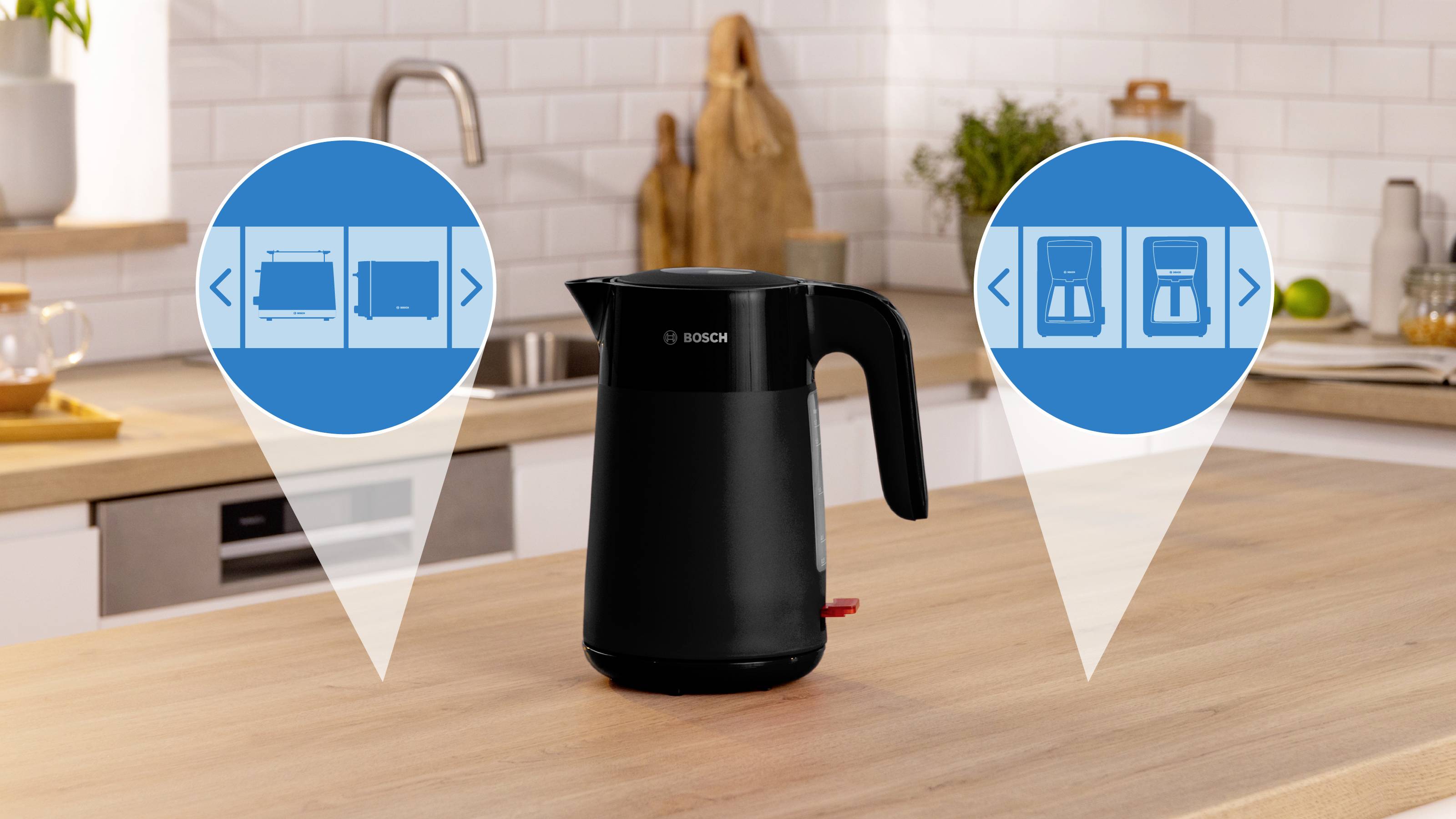 Bosch 1,7L MyMoment, schwarz vodni kuhalnik zašcita pred pregrevanjem črna Prostornina: 1.7 l-5