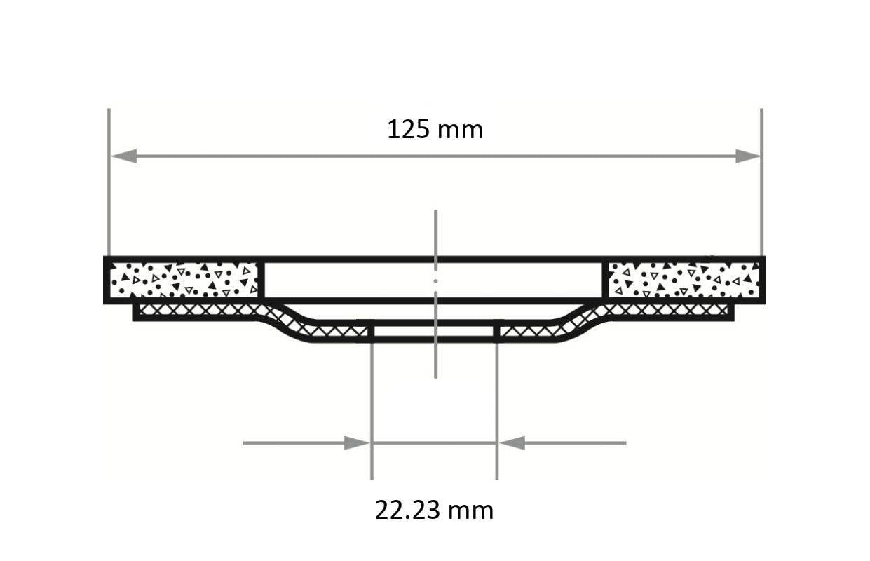 LUKAS-ERZETT A671612515014 Polirna blazinica P6PT Ø 125 mm Srednja | Zrnatost 150 | za kotne brusilnike s ploščatim sili-5