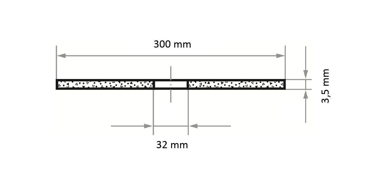 LUKAS-ERZETT T41 300x3,5x32,00 A30T-BF AT010020 set rezalnih plošč 300 mm 10 kos-1