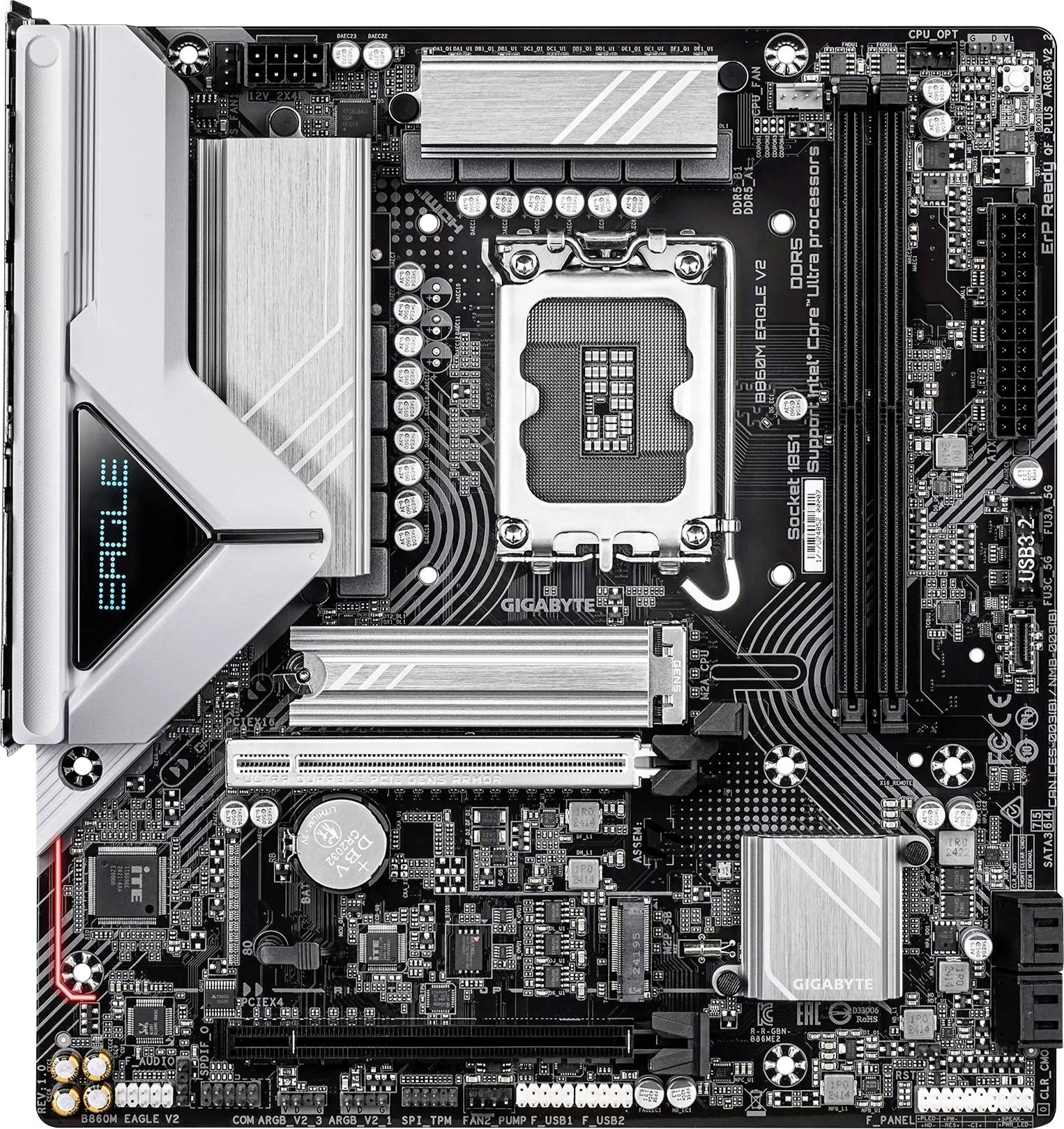 Gigabyte B860M EAGLE V2 matična plošča Podnožje (PC) #####Intel® 1851 Faktor oblike (podrobnosti) Micro-ATX Matična ploš-0