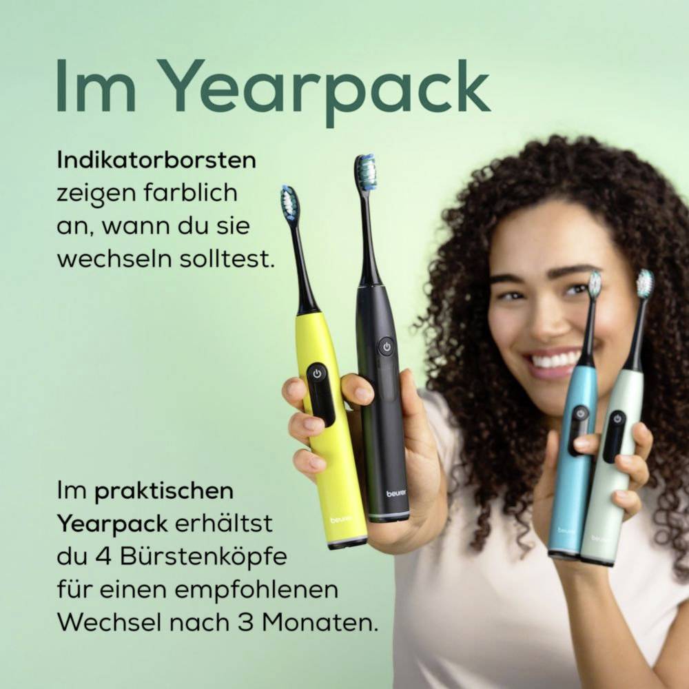 Beurer Bürstenköpfe Premium Plaque Eraser 4 St. 10522 nadomestne krtače črna-6