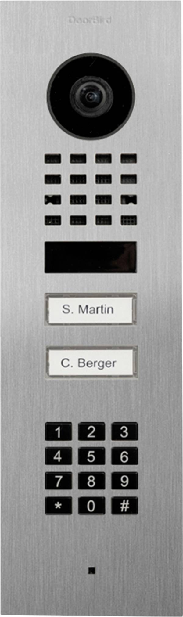 DoorBird  D1102KV UP    vratni domofon  Bluetooth®, WLAN, lan  zunanja enota    nerjaveče jeklo V2A (brušeno)