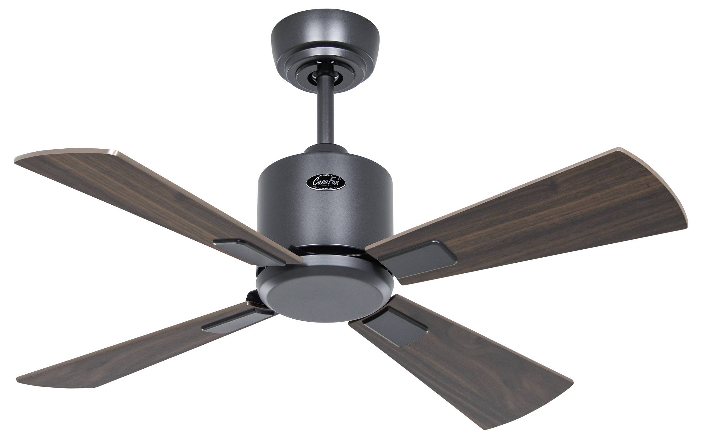 CasaFan ECO NEO III 92 BG-NB/KI WiFi Flügel Nussbaum/Kirsche stropni ventilator 12 W (Ø x V) 92 cm x 360 mm bazaltno siv-2