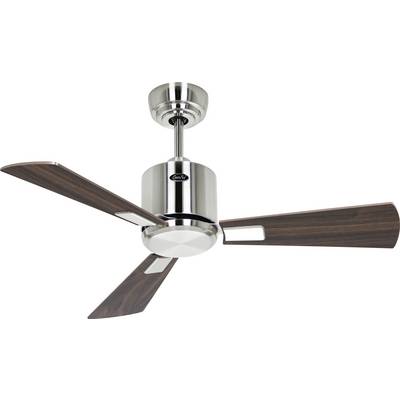 CasaFan ECO NEO III 92 BN-NB/KI WiFi Flügel Nussbaum/Kirsche stropni ventilator 12 W (Ø x V) 92 cm x 360 mm krom (krtače-0