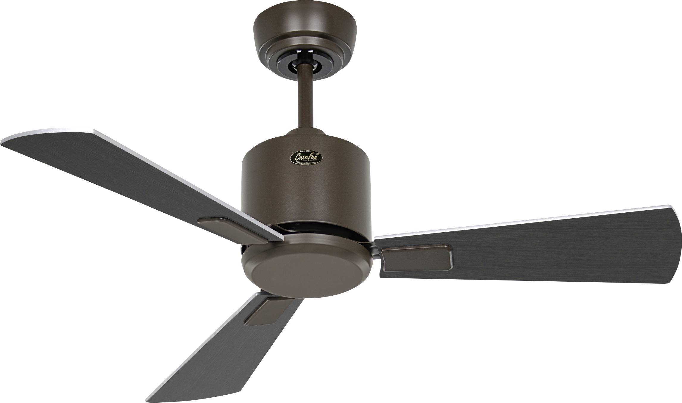 CasaFan ECO NEO III 92 BZ-WN/SI WiFi Flügel Wenge/silber stropni ventilator 12 W (Ø x V) 92 cm x 360 mm bronasta z dalji-0