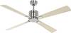 CasaFan ECO NEO III 132 BN-AH/BU WiFi Flügel Ahorn/Buche stropni ventilator 27 W (Ø x V) 132 cm x 360 mm krom (krtačen) z daljinskim upravljalnikom, timer, delovanje pozimi, nadzor z aplikacijo