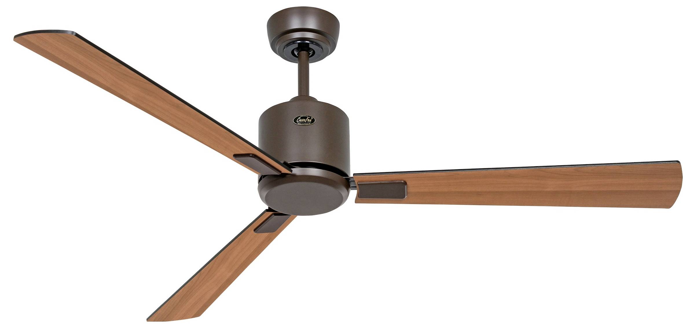CasaFan ECO NEO III 132 BZ-SW/TK WiFi Flügel Schwarz/Teak stropni ventilator 27 W (Ø x V) 132 cm x 360 mm bronasta z dal-3