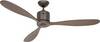 CasaFan AEROPLAN ECO 132 BZ-NB Flügel Massivholz Nussbaum stropni ventilator 27 W (Ø x V) 132 cm x 310 mm bronasta z daljinskim upravljalnikom, timer, delovanje pozimi