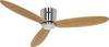 CasaFan ECO PLANO II 132 BN-EN WiFi stropni ventilator 28 W (Ø x V) 132 cm x 160 mm krom (krtačen) z daljinskim upravljalnikom, timer, delovanje pozimi, nadzor z aplikacijo