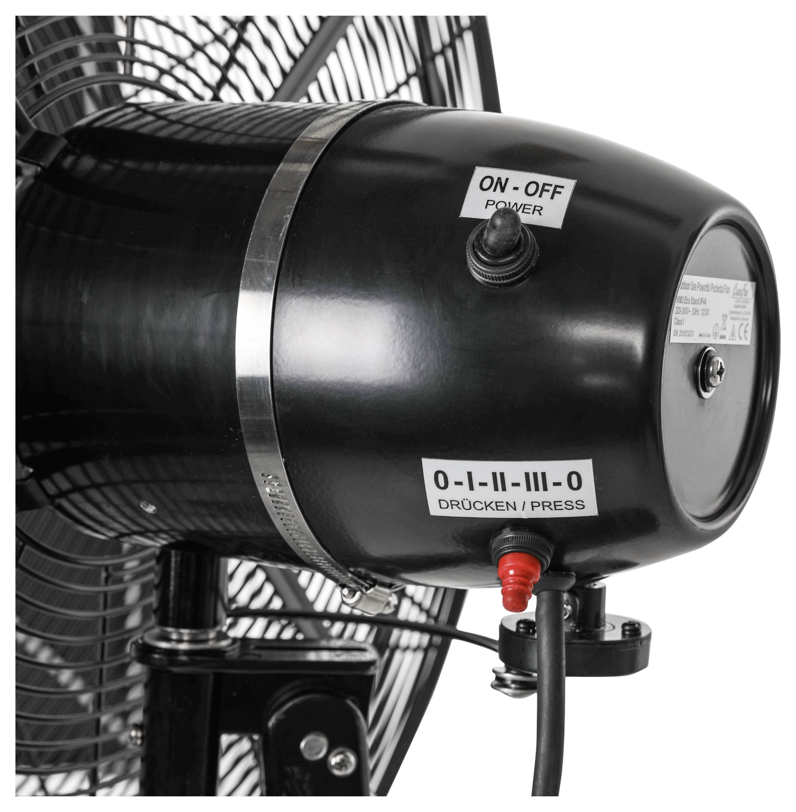 CasaFan WM3 Stand Eco IP44 SL stoječi ventilator 123 W (Ø x V) 70 cm x 1700 mm črna delovanje pozimi-4