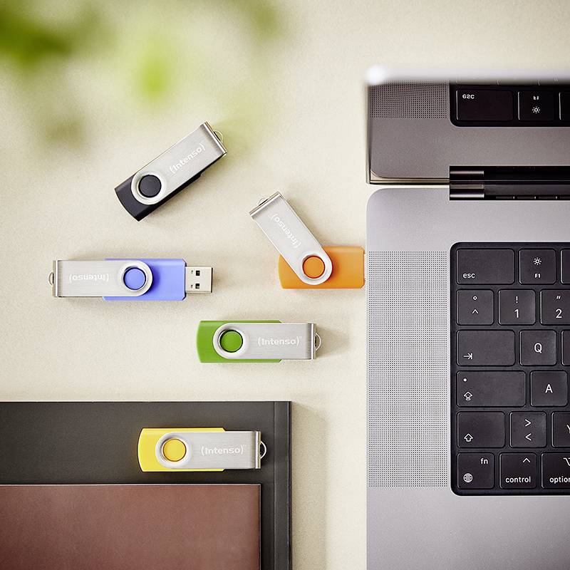 Intenso 3.2 Gen1 Office Line USB ključ 64 GB rumena, zelena, modra, oranžna, črna 3543595 USB 3.2 (gen. 1)-4