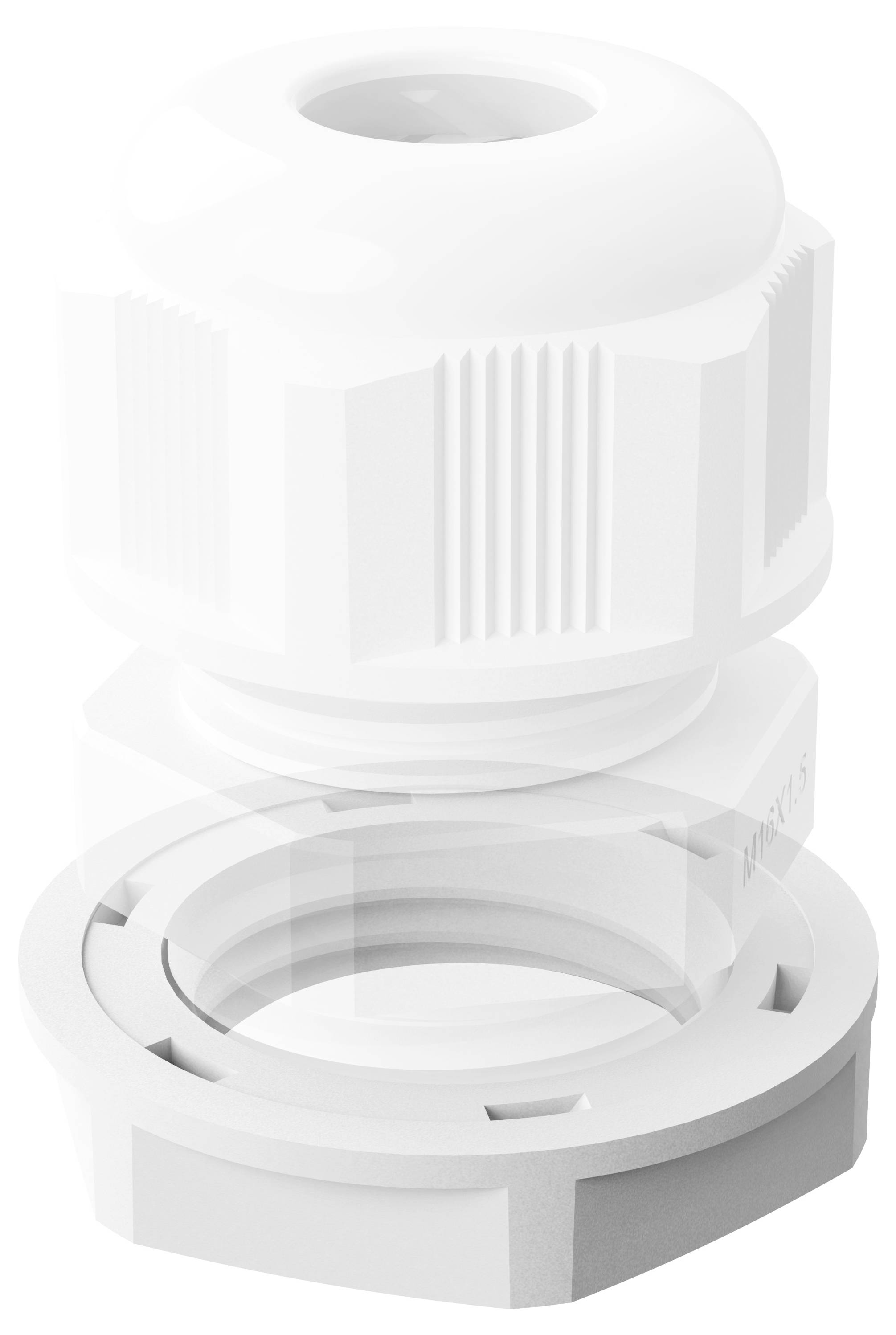 Bopla 52090313 M16 x 1.5 poliamid bela 1 kos-1