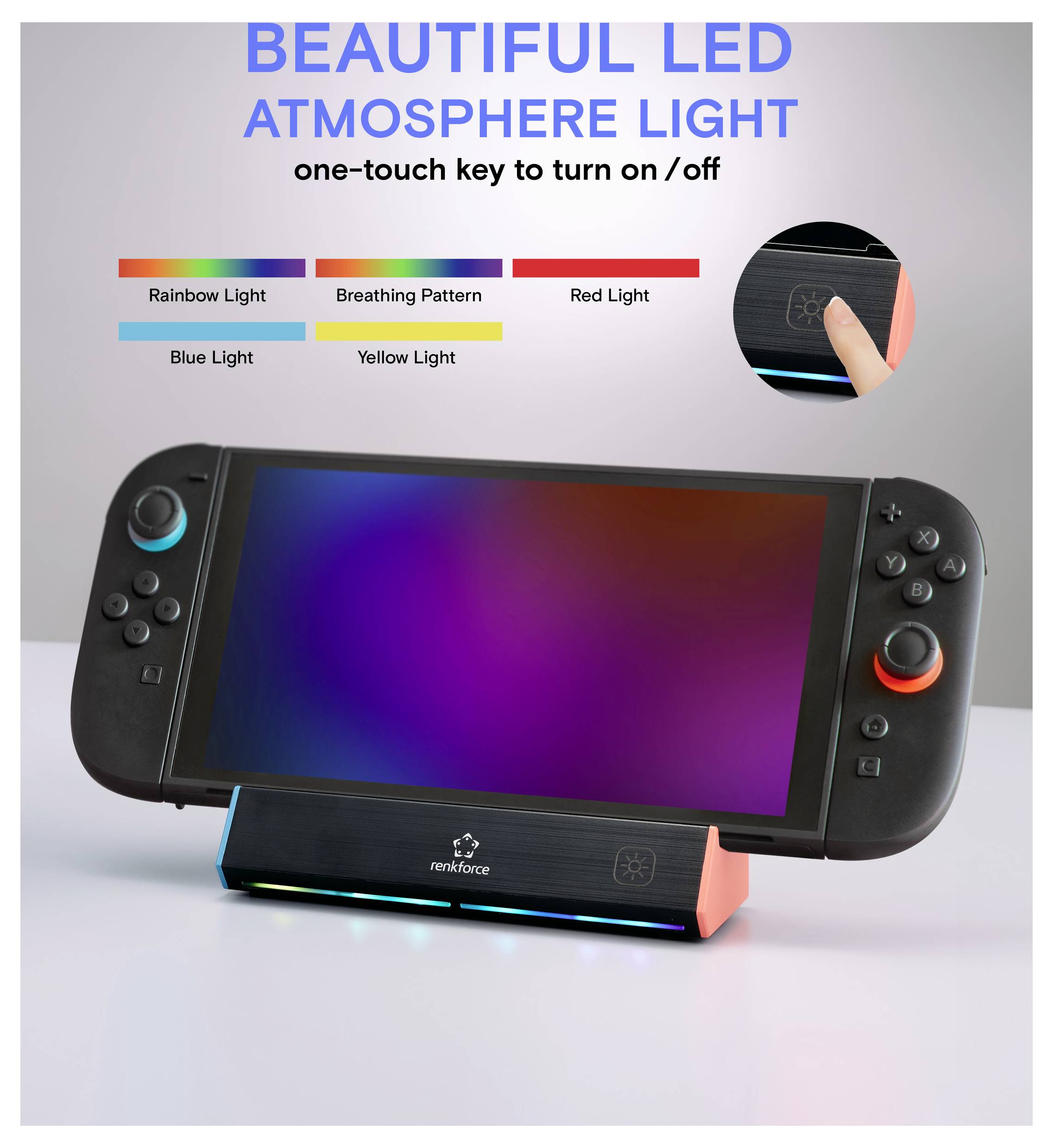 Renkforce RF-DSNS-300 priključna postaja Nintendo Switch-6