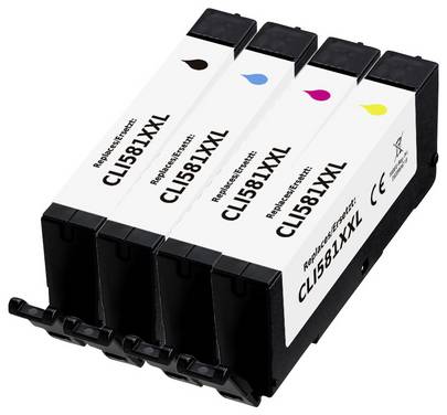 Renkforce črnilo zamenjava Canon CLI-581BK XXL, CLI-581C XXL, CLI-581M XXL, CLI-581Y XXL kompatibilnost   RF-I-C-CLI581XXL RF-6953996