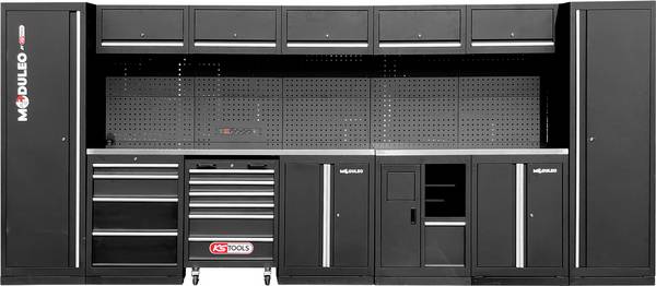KS Tools 866.6235 sistem delavniških omar (Š x V x G) 4600 x 1890 x 500 mm črna/siva