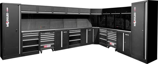 KS Tools 866.6290 sistem delavniških omar (Š x V x G) 4760 x 1890 x 500 mm črna/siva