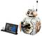 Model LEGO BB-8 iz Star Wars, z razstavno ploščo in majhno figurico BB-8. Model ima vrtljivo glavo in odprte plošče.