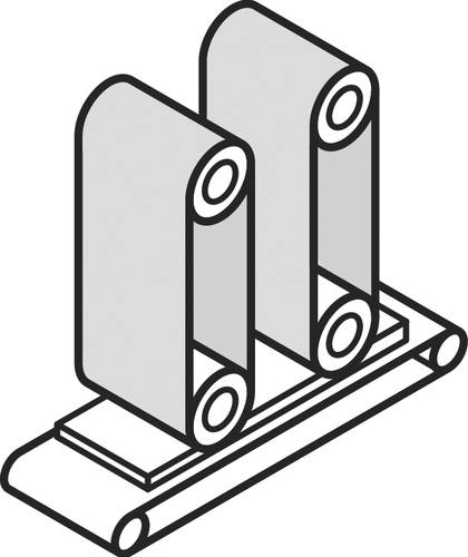 Slika simbola za Klingspor 659528 NBS 800 Vliesbänder, 40 x 760 mm Coarse Korund F3W 5 kos