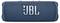 Modra prenosna Bluetooth zvočnik s teksturiranim tekstilom in logotipom 'JBL' spredaj.